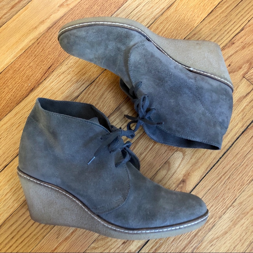 J. Crew suede wedges